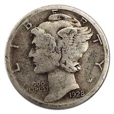 1928-S Mercury Dime G Good 90% Silver picture