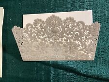Wedding Invitations Gold Laser Cut Blank With Envelopes  24 Pc 5x7.5 picture