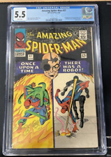 Amazing Spider-Man #37 CGC 5.5 White Pages 1st App Norman Osborn picture