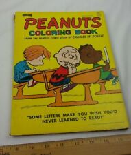 PEANUTS Charlie Brown Snoopy Coloring Book 1972 Artcraft Saalfield VINTAGE 5341 picture