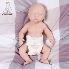 COSDOLL 17 in Reborn Baby Dolls Platinum Silicone Baby Girl Doll Unpainted Dolls picture