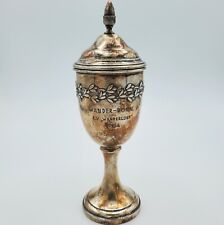Antique German Cup Trophy sports Vintage silver acorn 1904 wanderlust contest picture