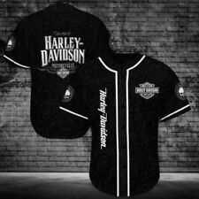 Personalized Harley-Davidson Black Baseball Jersey 3D S-5XL Limited Edition picture