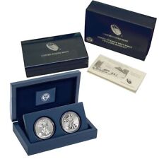 (1) 2013 W Two-Coin Silver Set American Eagle $1 Dollar West Point OGP w/Box&COA picture