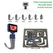 Video Laryngoscope 6 Reusable Sterilizable Stainless Steel Blades US Local picture