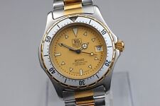 *Almost N.MINT* TAG HEUER Professional 2000 Gold Watch Analog Quartz From JAPAN picture