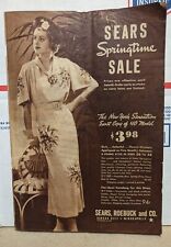 1937 Sears Springtime Sale Small Catalog Black And White Photos 95 Pages picture