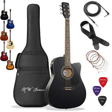 Thinline Cutaway Acoustic Electric Guitar with Gig Bag - Right Handed picture