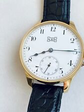 Vintage 1890`s Enameled (Porcelain) New Cased Swiss rare Men`s movement Watch picture