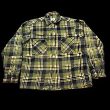 VINTAGE 50s Kings Point Cotton Flannel Shirt Size small 14 Shadow Plaid Read picture