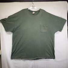Vintage Sun Faded Tonal Pocket T-Shirt  Mens Size 2XL Green picture