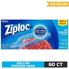 Ziploc Gallon Freezer Bags with Advanced Grip 'n Seal Technology, 60 Count picture