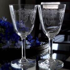 Extremely Rare Old Baccarat Volnay Water Wine Glass Pair picture