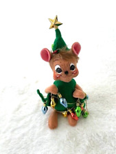 Annalee Dolls Meredith New Hampshire  Vintage  CHRISTMAS STAR MOUSE LIGHTS  7.5
