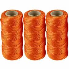 3X Twisted Mason Construction Line #18 Measuring Layout String Orange picture