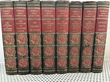 Vintage WORLD'S GREAT Literature Set of 8 Hardcover Red Edge by Carlton House picture