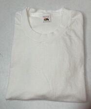 Vintage 1980s Fruit Of The Loom White Blank Single Stitch T-Shirt Mens L New picture