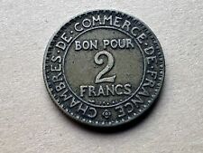 1925 France 2 Francs Coin  XF  Chambres de Commerce  #W94 picture