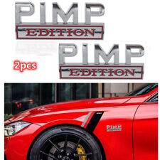 2pcs PIMP EDITION Emblem Decal Badges Stickers fits for Ford Chevy Car Truck US picture