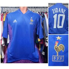 Zidane #10🔥France 2002/04 Home Football Shirt  Adidas - Size L verry condition picture
