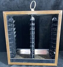 Cassette Tape Rack Vintage Revolving Rotate Storage Tower Holds 40 picture