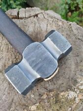 3.5 lbs Blacksmith's Square Circle Rounding Hammer fit With Wooden Handle picture