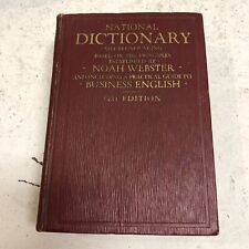 Vintage 1931 Edition National Dictionary based on Noah Webster Business English picture