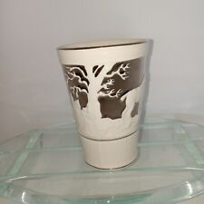 RARE 1940's Wedgewood Signed Numbered Ceramic Glass with Silver Trim & Accents picture