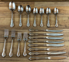 Oneida WM Rogers Mansfield Deluxe Stainless Glossy 43 Pc Flatware Set picture