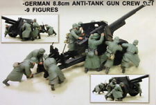unpainted unassembled 1/35 Resin German 8.8CM Anti-tank Gun Crew 9 Kit  1807 picture