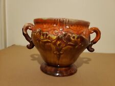 Vintage Burnt Orange and Brown Pottery picture