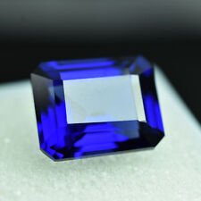 Natural Flawless BLUE Sapphire CERTIFIED Loose Gemstone EMERALD Shape 8.30 Ct picture