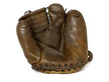 Spalding Two Finger Antique Baseball Glove Laced Fingers. picture