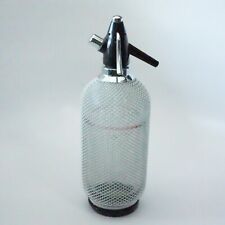 Vintage Siphon Soda Seltzer Siphon Bottle With Wire Mesh - 14