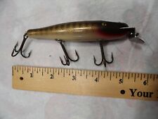Vintage CCB Co. Garrett IN Pikie Minnow Fishing Lure with glass eyes, 6