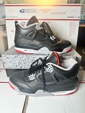 Size 10.5 - Air Jordan 4 Retro Bred Reimagined Black Red Used OG ALL WORN ONCE picture