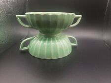 Set Of Two Vintage Green Bowls With Handels picture