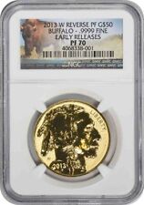 2013-W $50 American Gold Buffalo Reverse Proof PF70 Early Releases NGC picture