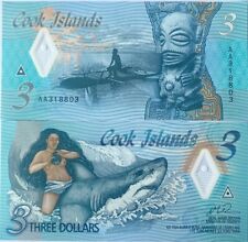 Cook Islands 3 Dollars 2021 P 11 Polymer UNC picture