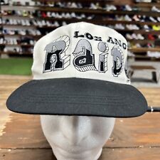 Vintage 90s Youth Los Angeles Raiders NFL Graffiti Drew Pearson Snapback Hat picture