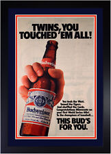 Minnesota Twins 1987 World Series Newspaper Ad by Budweiser Beer Original 18x28 picture
