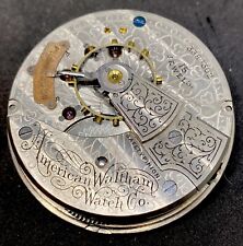 Waltham Grade 820 Pocket Watch Movement 18s 15j Openface 1883 Parts Repair F6617 picture