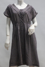 Vintage 40s Black and White Gingham Print Dress picture