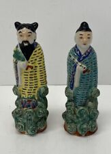 Very Nice Pair of Chinese Republic Period Famille Rose Porcelain Figures- 5.6” picture