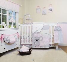 12PCS Bumperless Cute Bears Baby Nursery Crib Bedding Sets picture