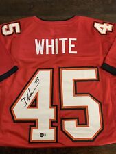 Devin White Signed Custom Red Football Jersey (Beckett) picture