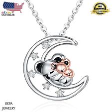 Koala Necklace 925 Sterling Silver Mother Daughter Koala Necklace for Women picture