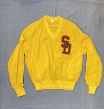 Vintage Sam Diego Padres Windbreaker 1970s Union Made Medium Rare Yellow picture