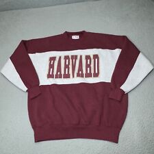 Vintage Harvard Crimson Sweatshirt Men Red Crable SportsWear Pullover Sweater picture