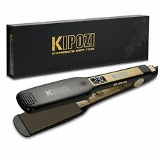 KIPOZI Hair Straightener1.75 Inch Wide Titanium Flat Iron with Digital LCD picture